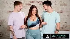 চালান Nuru knead - bosomy milf natasha nice undergos with please blessed virginity of two horned 18yo boys