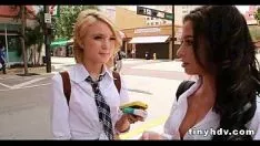 Riproduci Diminutivo diminutivo adolescenti 3way Hadriana Lynn e Dakota Skye 8 91