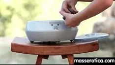 تشغيل هزيمة الحمار Tribade وشفط القطة كيتي 12