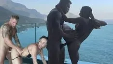 تشغيل من المحتمل أنه أحد أقوى المتشردين في البرازيل! استمتع بممارسة الجنس مع كارين فايز البرية