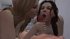 Oynat Iki sluts drenaj benim taşaklar derin içinde zonklama cumshot üçlü