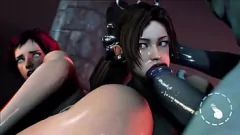 Afspelen Slechte meiden kunnen enorme monsterlullen niet weerstaan: geanimeerde anale compilatie met creampie en slikken